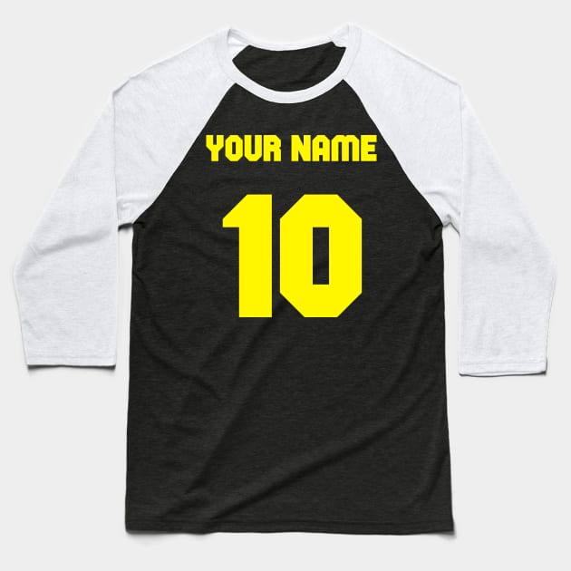 Custom Request Football, Soccer, Basketball, Sports - Your name, Number and Color Baseball T-Shirt by Lumos19Studio